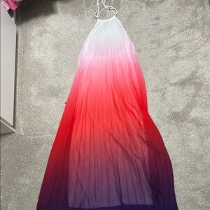 Ombre Halter Maxi Dress